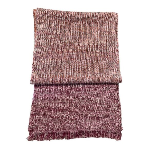 Stitches & Stripes Acrylic Scarf~Size OS~Pink Orange Pashmina~Stitch Fix NWT - Picture 4 of 9